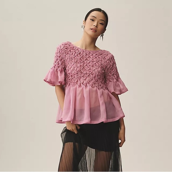 Pink Anthropologie Swing Top! - Picture 3 of 3